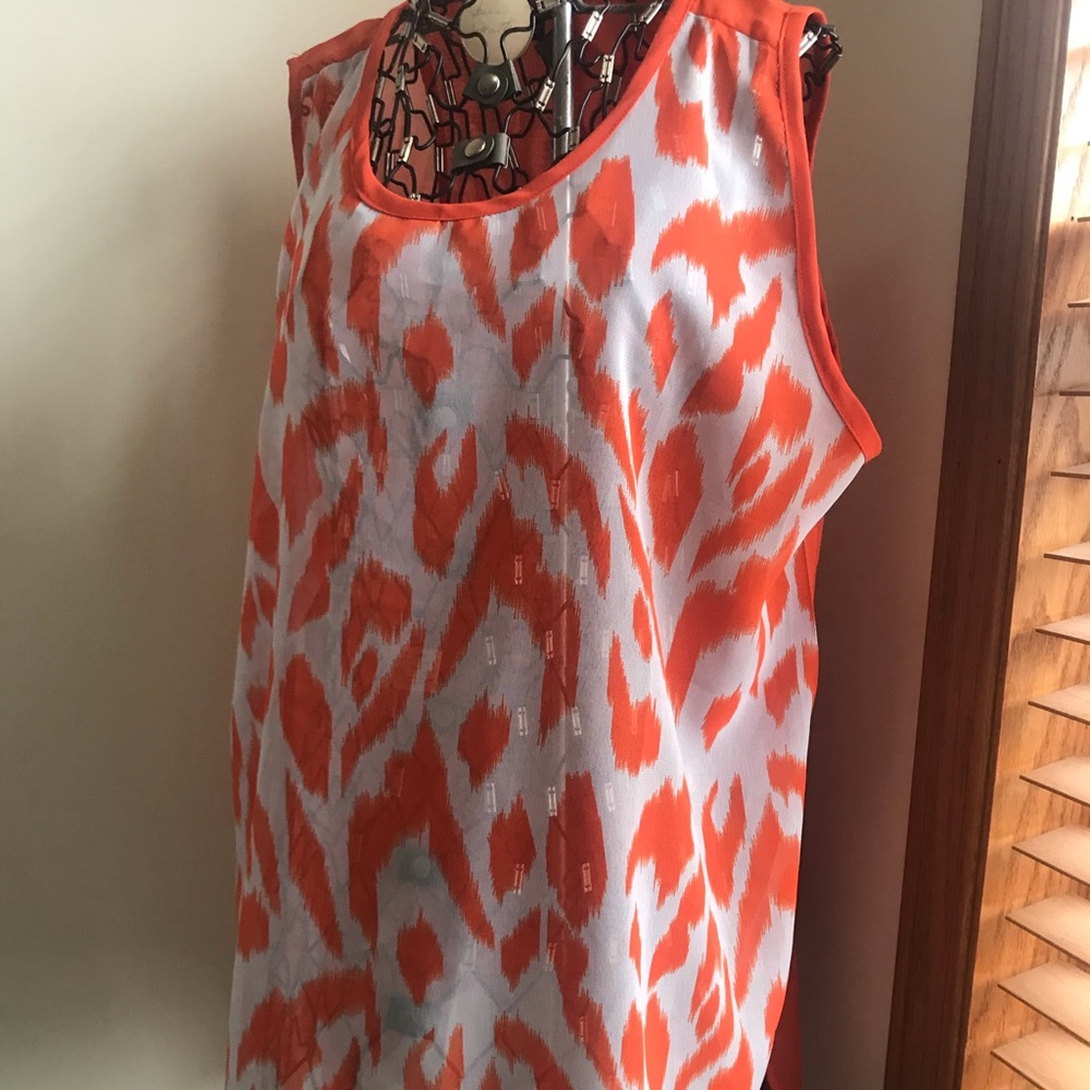 Oversized sheer tank
